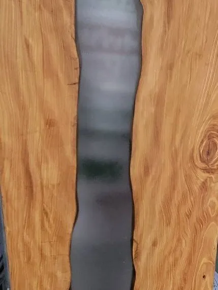 樹とレジンのテーブル天板(透過)