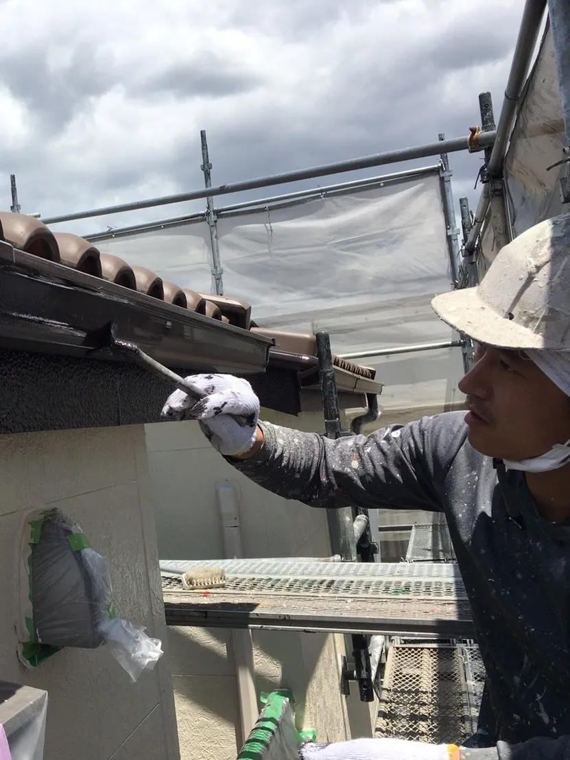 破風の塗装です！キレイになっています。